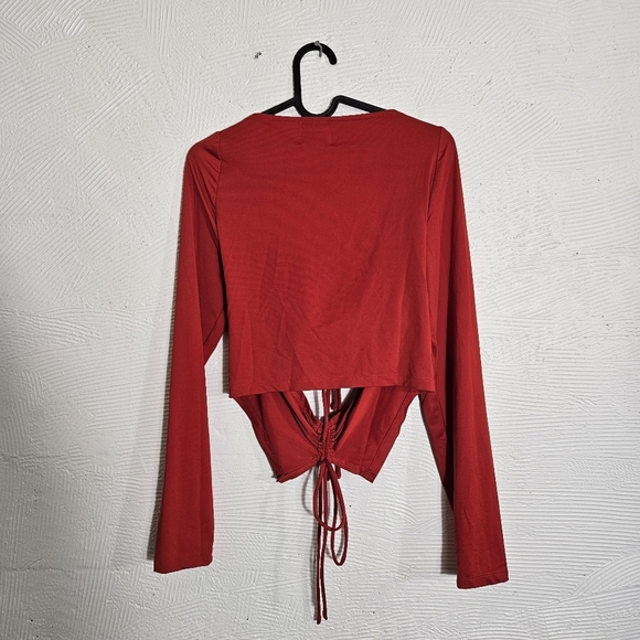 Red Princess Polly Cutout Top - Picture 4 of 5